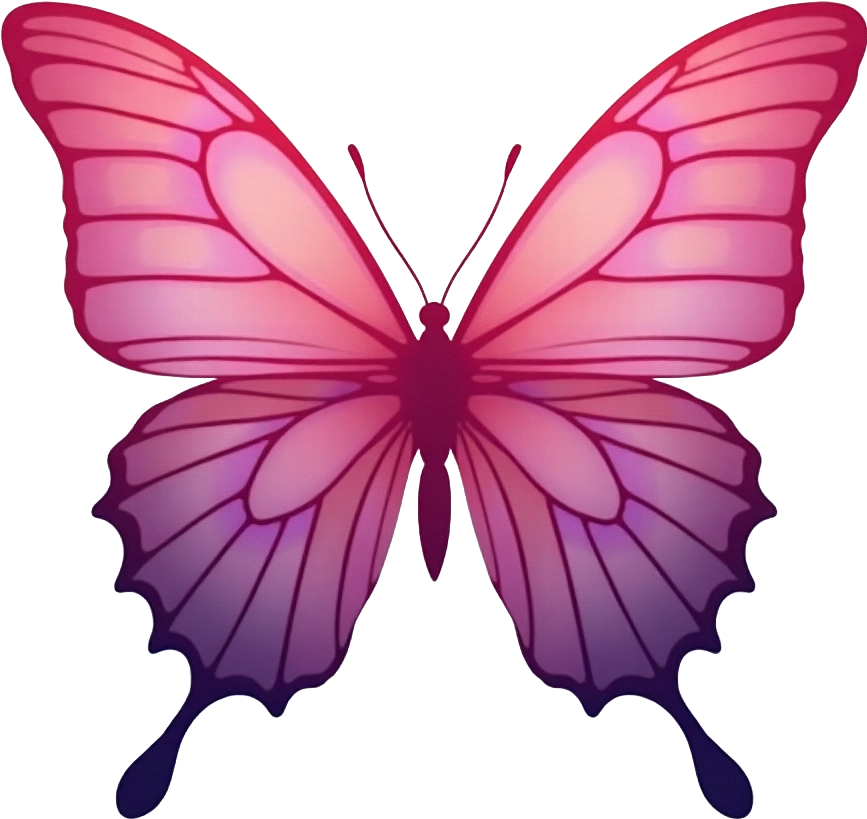 Pink and Purple Butterfly